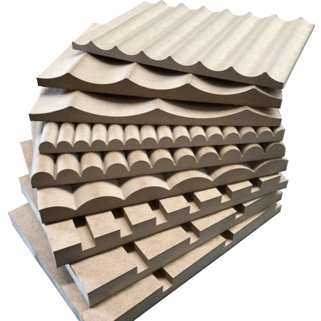 Hot Selling Curved Fluted Flexible Ribbed MDF Timber Wall Panels Used on Outside of Office Apartment Building