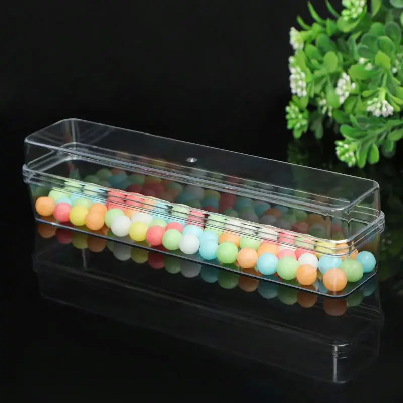 Rectangular Transparent Acrylic Packaging Box Mousse Biscuit Packaging Box Plastic Box