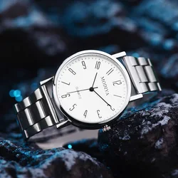 Wholesale Fashion Simple Design Stainless Steel Business Male Quartz Watches Men Luxury Reloj Hombre Alloy Wrist Watches For Man