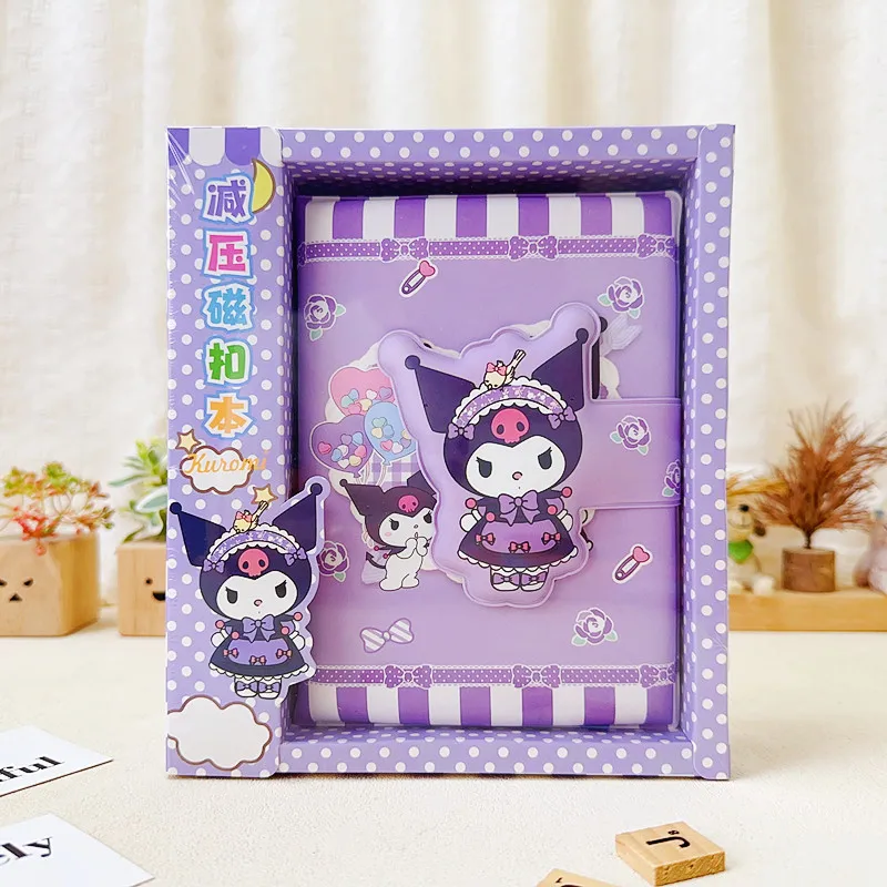 Cartoon Decompression Magnetic Buckle Book Gift Box Cute Waterproof Colored Picture Insert Student Handbook Notebook