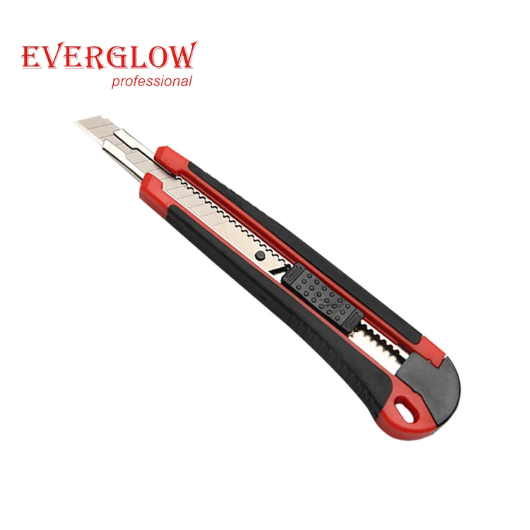 High Quality Low Price China Factory Paper Cutting 18mm Utility Knife With cutting paper, Plastic handle,carbon steel blade