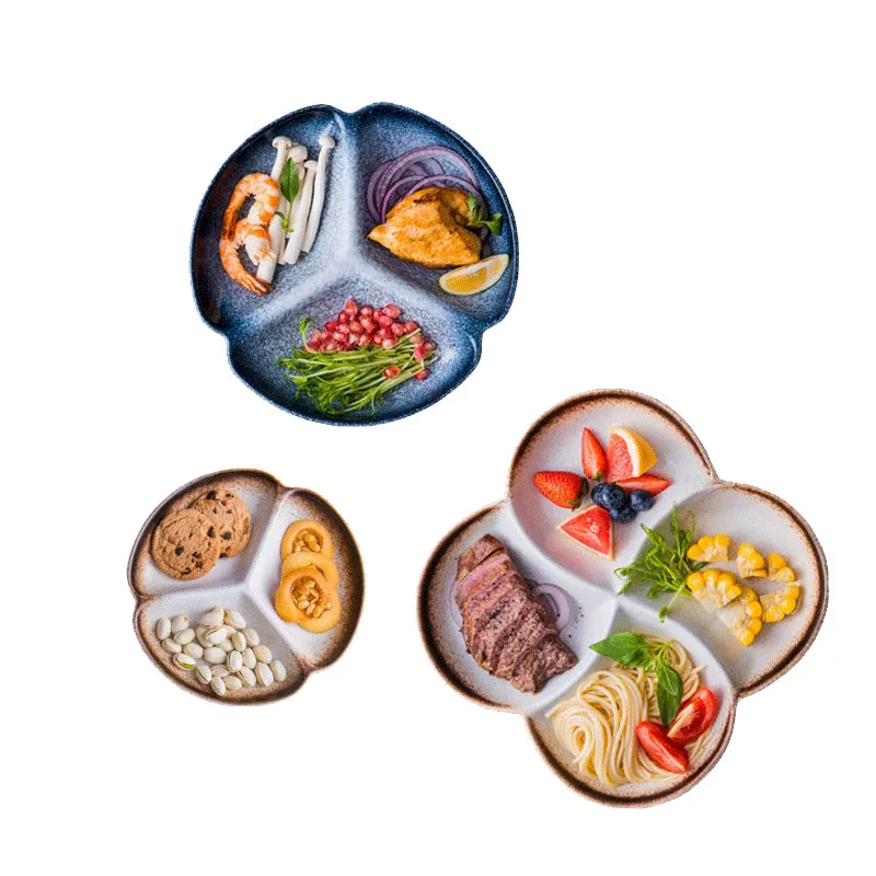 10 дюймов творческий японский посуда, шток-блюдо Ресторан отеля ручной работы обеденный керамическая компот фарфоровая тарелка