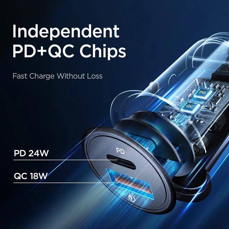 Pd45w&qc3.0 Type C Fast Charging 100w Car Charger Usb C 67.5w Car Phone Charger Port Adapter  Cigarette Lighter Charger