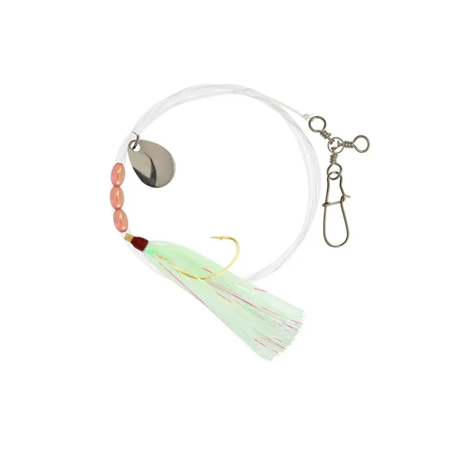 BST 1/0 Fluke Rig 1/0Wide Gap Sp&Mt Chartreuse