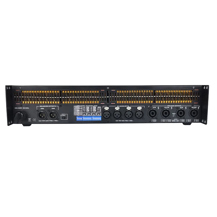 2022 Most popular pf10000 switching power amplifier 4* 5000watt stage performance subwoofer bass