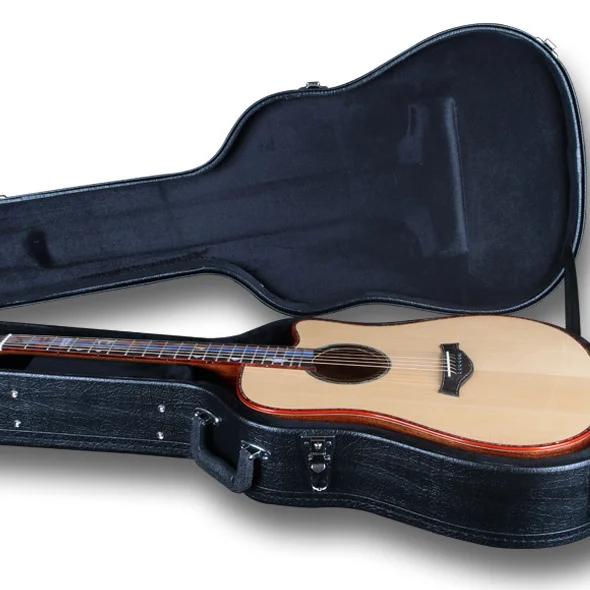 Thickened and reinforced guitar box for acoustic guitar and classic guitar