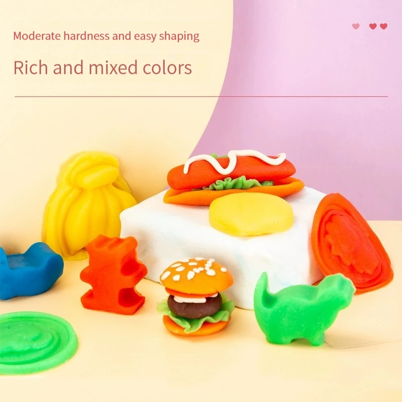 Deli 67804 Plasticine 12 colors non-stick color clay safe puzzle clay set