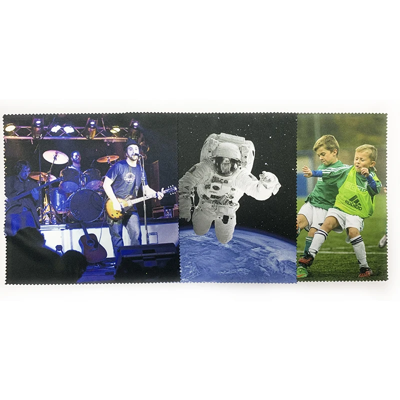 custom design jewelry cleaning cloth print logo sublimation large size microfiber lens eyeglasses fabric cleaning cloth