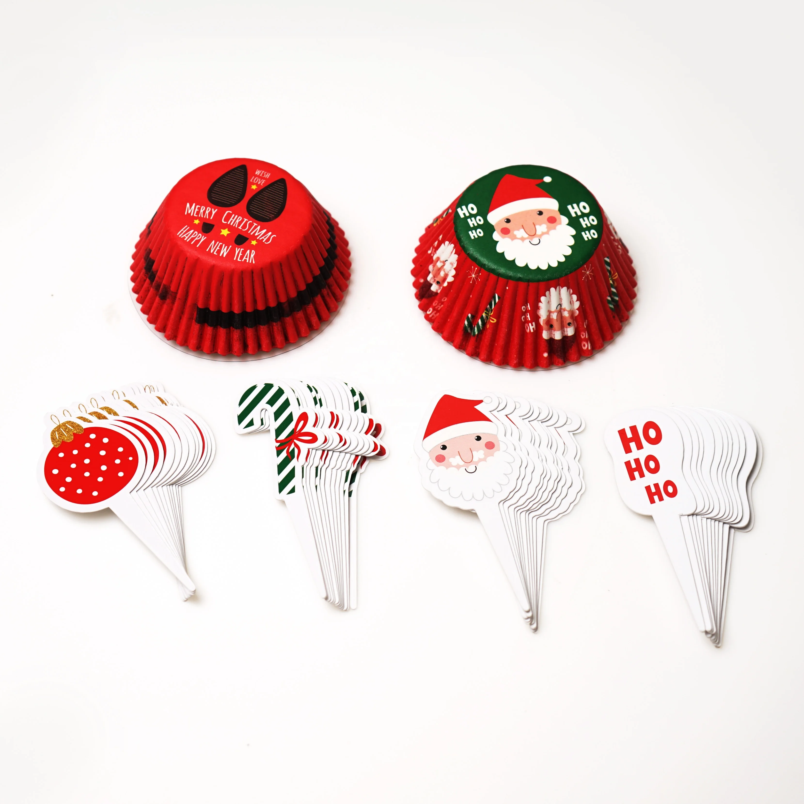 Christmas Baking Set Customized Printing Spatula Disposable Paper Cup Cupcake Mould