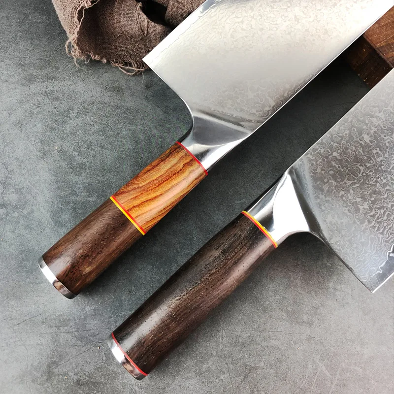 Hot Sale Western Style Knife Cutting Machine Knife 8 Inch Sharpness 67 Layers Damascus Chef Knife
