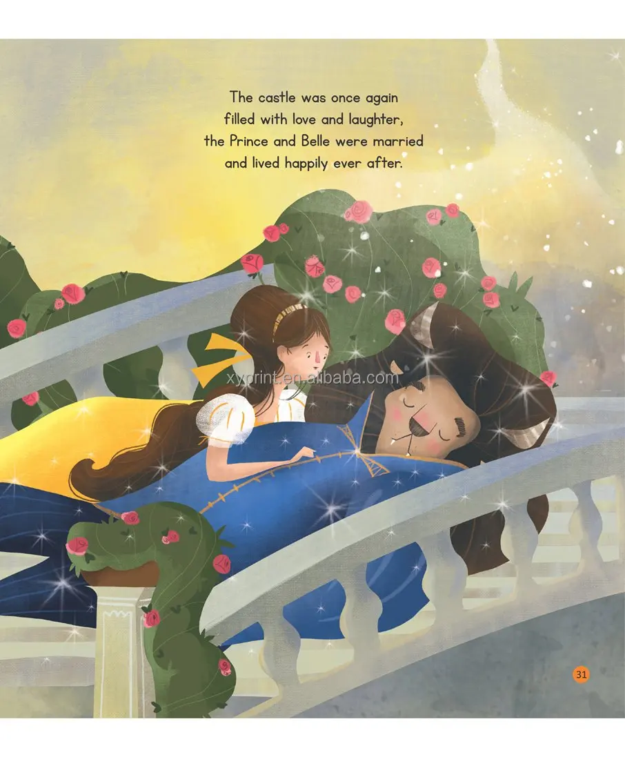 Wholesale Enchanting original  Children story Book  Beauty and the beast book
