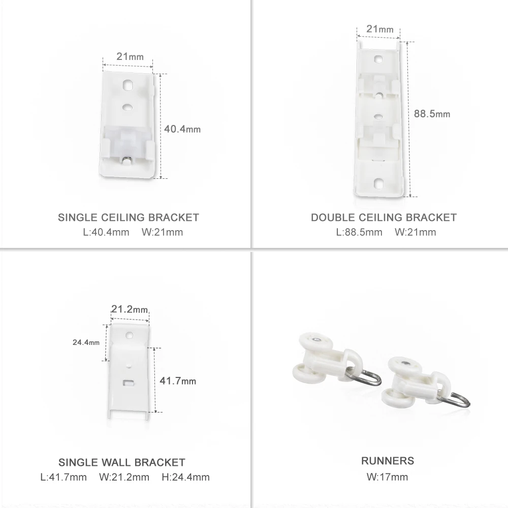 Window Panel Curtains Rail Curtain Tracks Art Deco Square Eualloyn Style Modern Manual Silenadultsinum Bendable Customized White