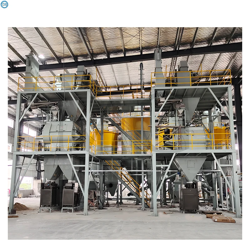 High Efficient Dry Mortar Production Line Cement Mixing Equipment Wall Putty Mixer Ceramic Tile Adhesive Making Machine