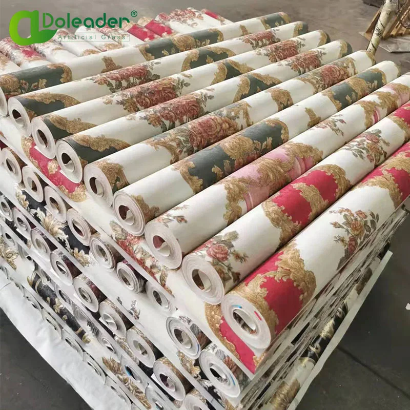 Kids house wall decor boys or girls room 3D effect designs 3D pvc /vinyl wallpaper stock lot