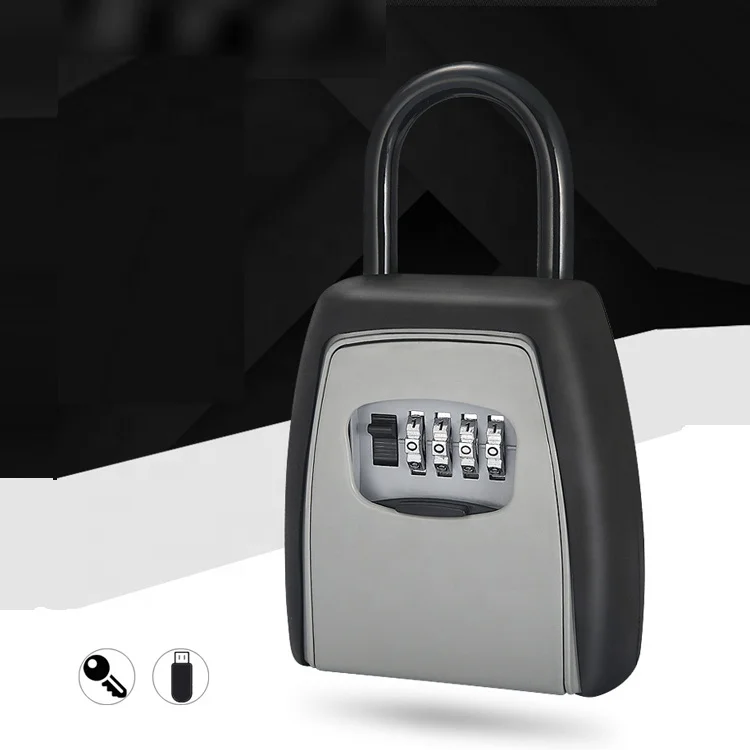 Outdoor Keyless Storage Password Portable Safe Key Box digital Combination key lock box