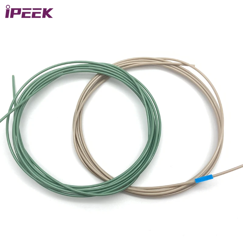 iPEEK Custom Natural Colorful HPLC Peek Plastic Endoscope Medical Grade Angio Catheter Capillary Tubes PEEK Tubing