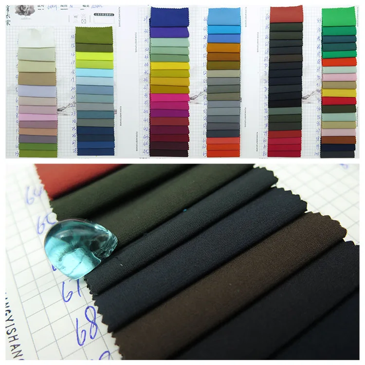 160D nylon elastic mountaineering fabric shorts sweatpants fabric nylon four-sided stretch jacket mountaineering fabric