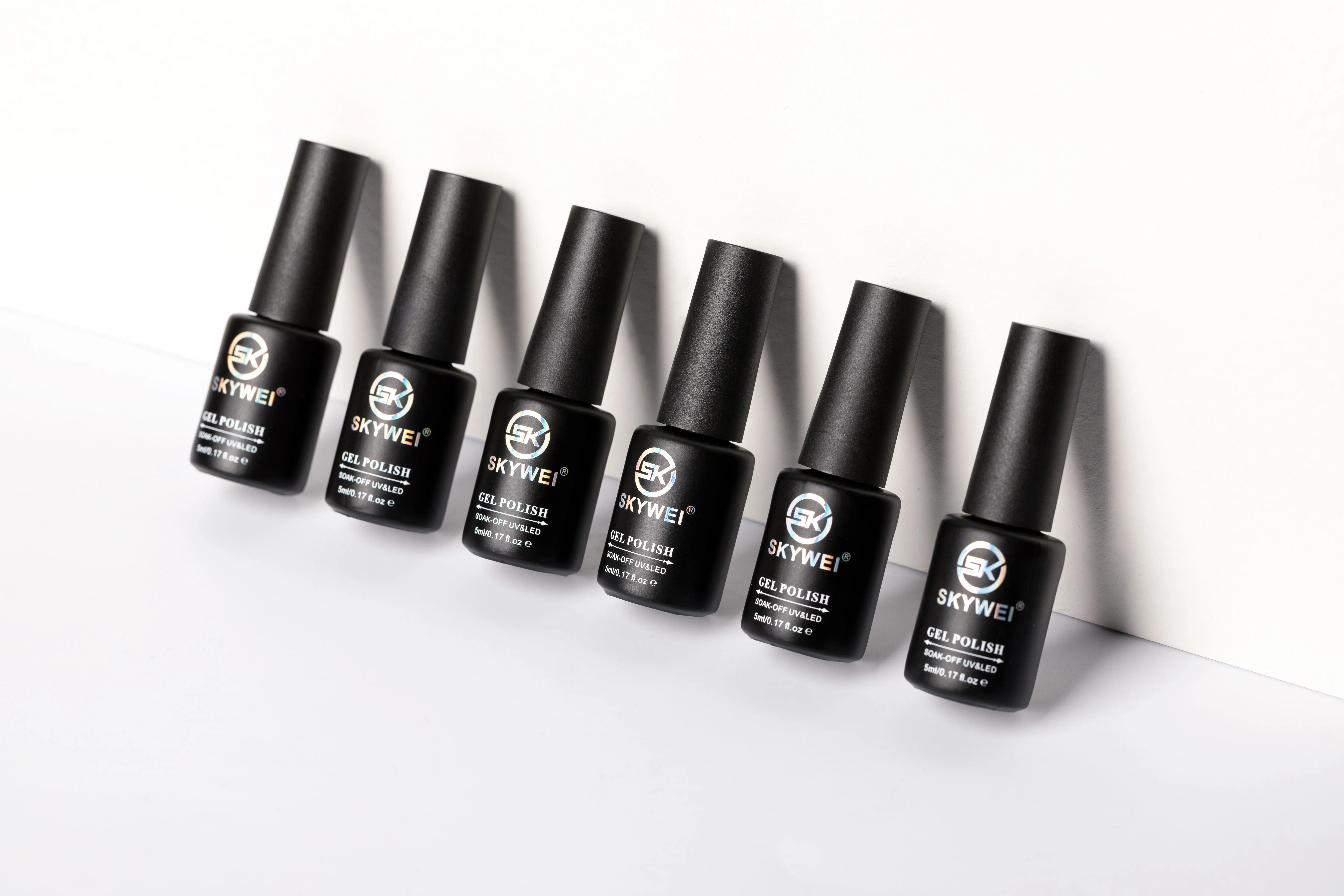 Skywei 23 pcs  gel polish and base top coat nail gel polish kit UV gel