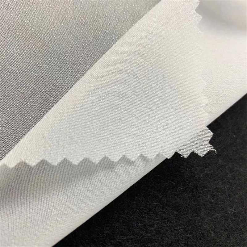 XINGYAN 30D тканая шифоновая белая плавкая ткань для одежды