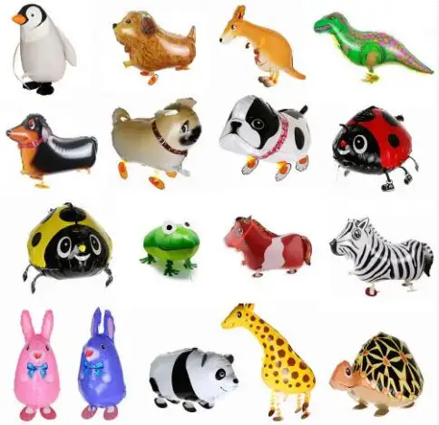 Latest Custom Walking Animal Balloon Inflatable Dog Horse Dinosaur Pet Air Ballon Zoo Amusement Park Party Decorations Kids Toy