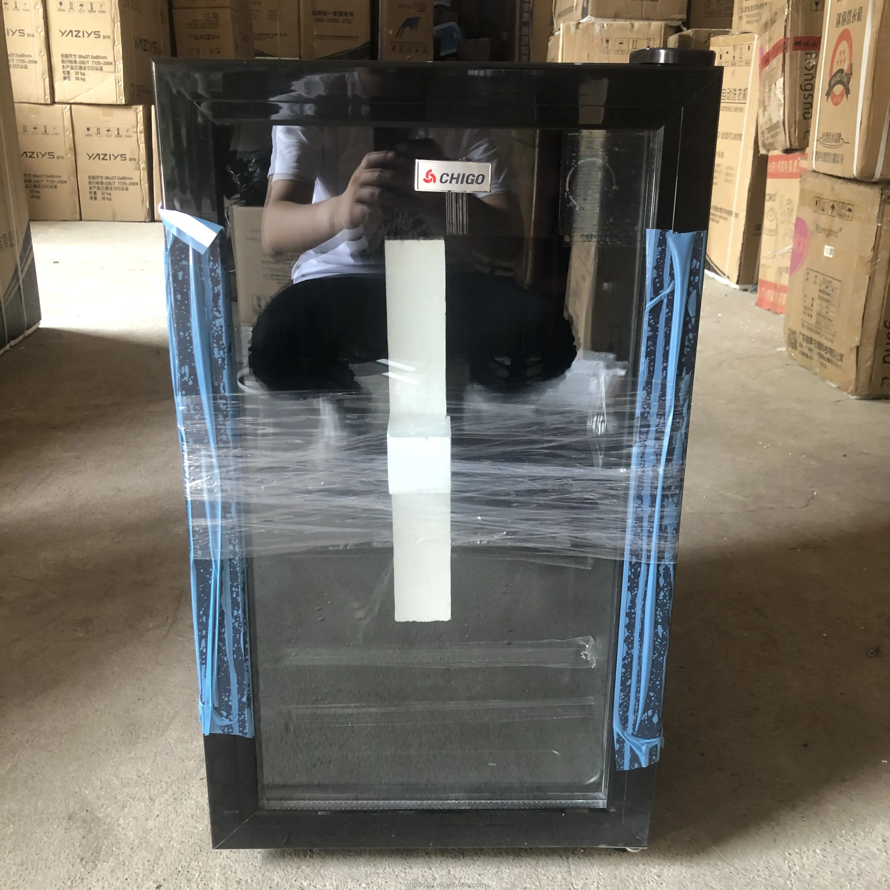 75L hotel single door mini Bar Fridge Table Top Refrigerator Custom Beer Beverage Mini Fridge freezer