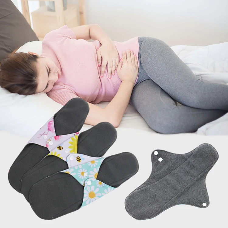 Ladies Wholesale Female Bamboo Top 10 Organic Reusable  Women Sanitary Pads Manufacturers In China