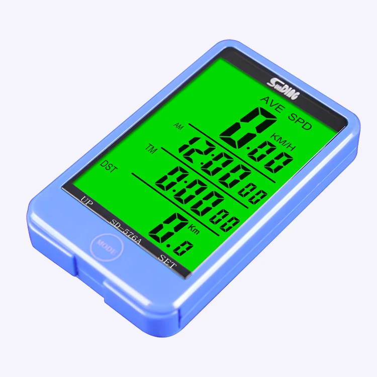 wholesale dropshipping SUNDING SD-576A Water Resistant Bicycle Speedometer Wired ComputerOdometer with LCD Backlight