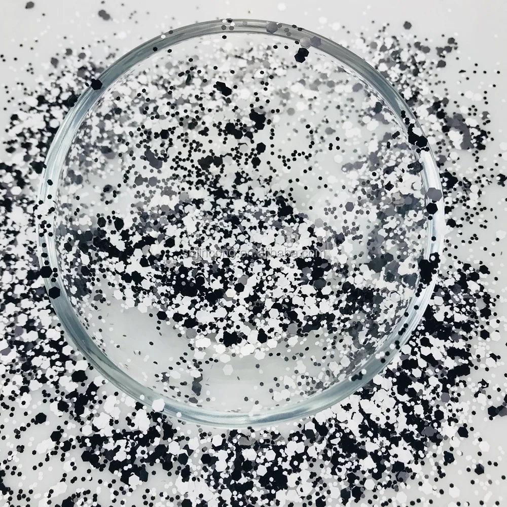 Bulk Wholesale PET Eco-friendly Fine Chunky Holiday Glitter Powder in Shaker For Craft Decorations Nail Art
