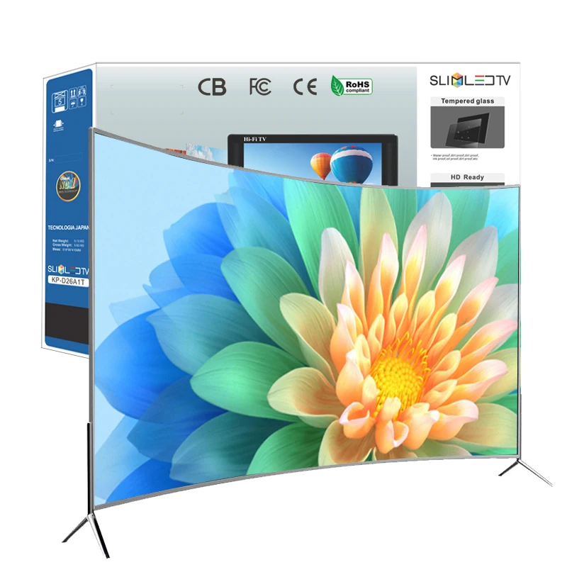 75 inch Smart TV 4K Ultra HD LED Curved Big Screen wifi inteligentes Television
