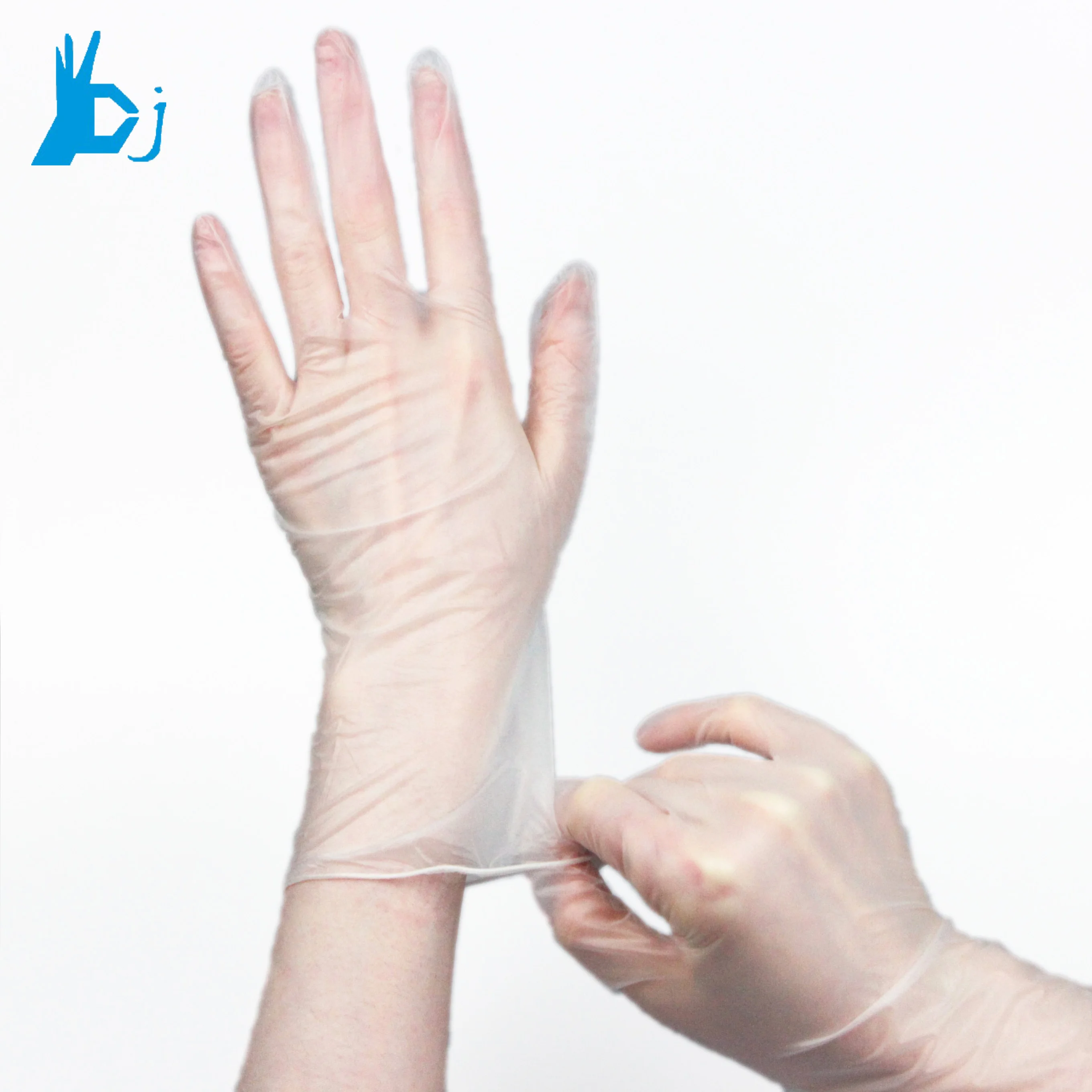 clear  disposable vinyl  gloves powder free