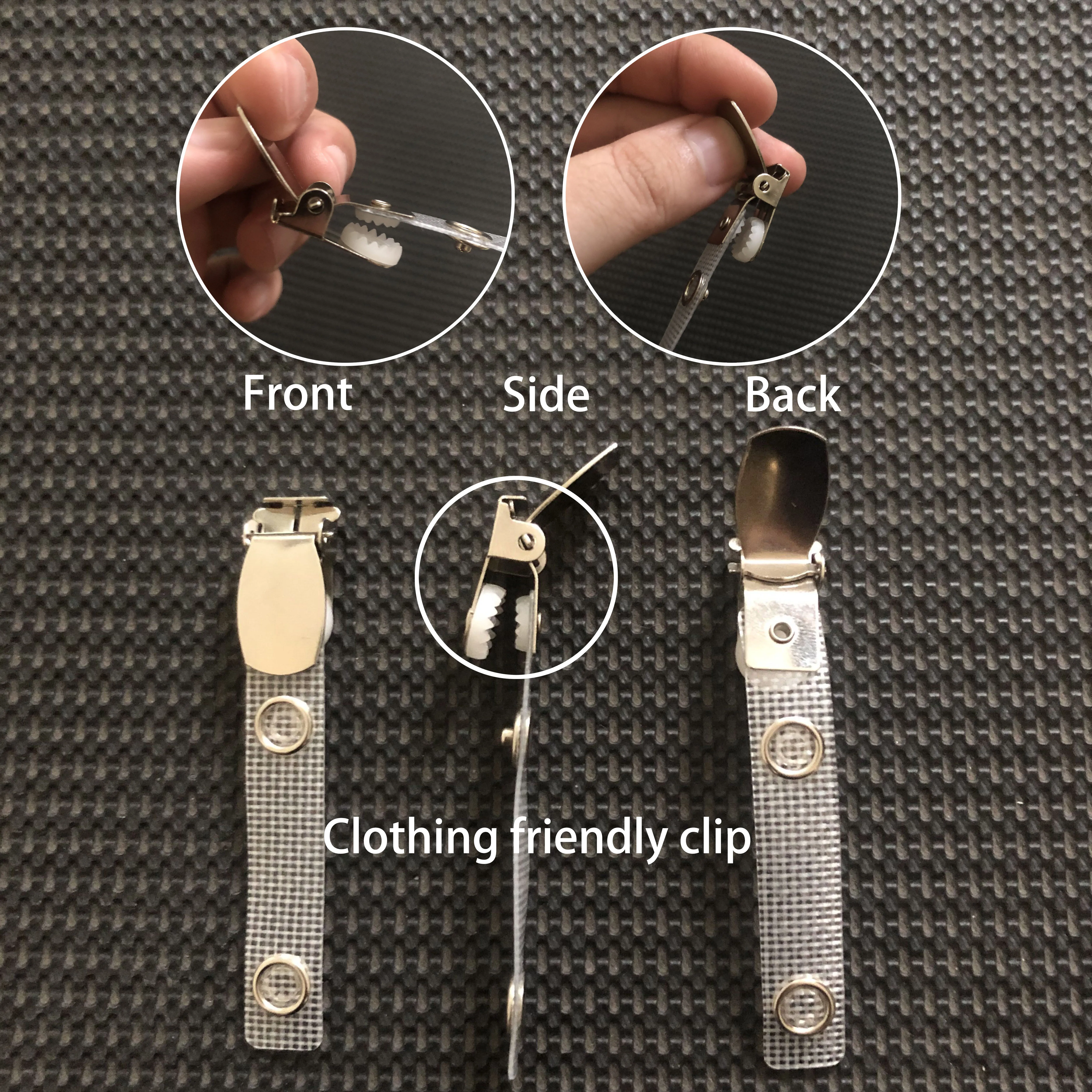 Bestom European Cup Badge Reel Crocodile Clip Card Case with PVC Straps Metal Bestom Exhibition Nurse Badge ID Blank Holder