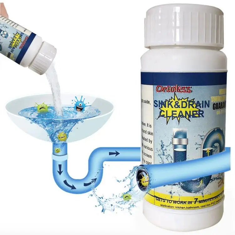 
Powerful Sink Drain Cleaner Pipe Dredging Agent Sewer Toilet Dredge Powder Cleanser Kitchen Bathroom Deodorant Powerful Cleaning  (1600215721631)