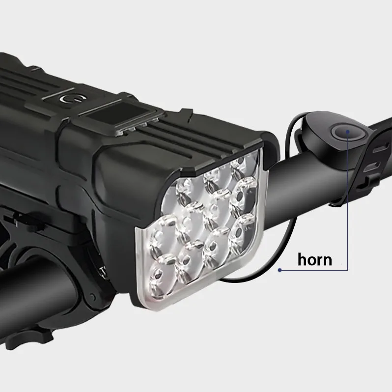 Bicycle Headlight Cycling Bike Handlebar Front  Blight Light Waterproof USB bicycle Light Rechargeable with speaker
