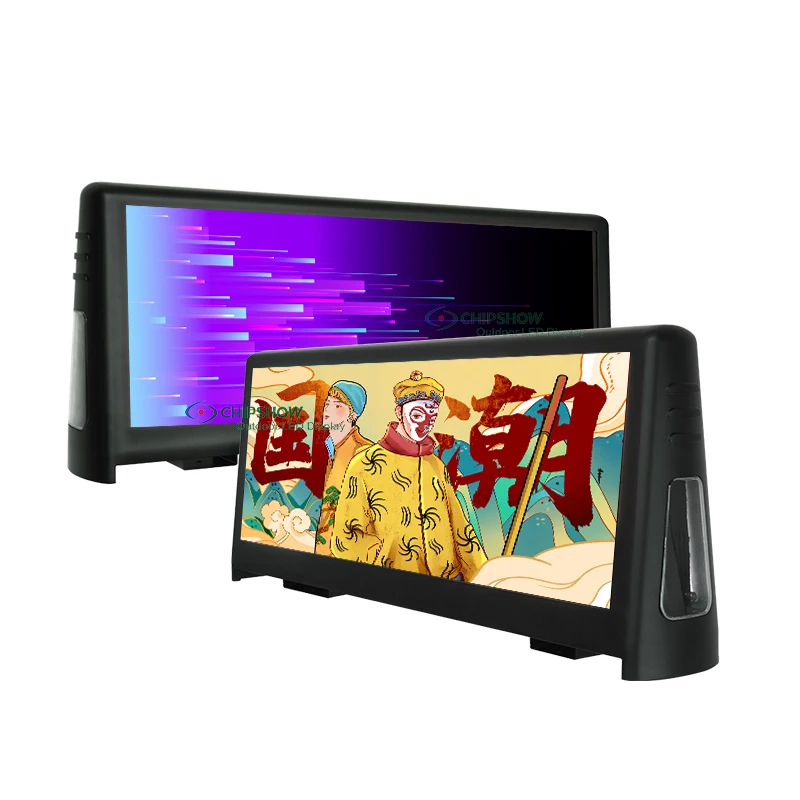 30% Off Double Sided P2.5 P3 P4 P5 Advertising LED Display Car Roof Sign P5 Taxi Top LED Display