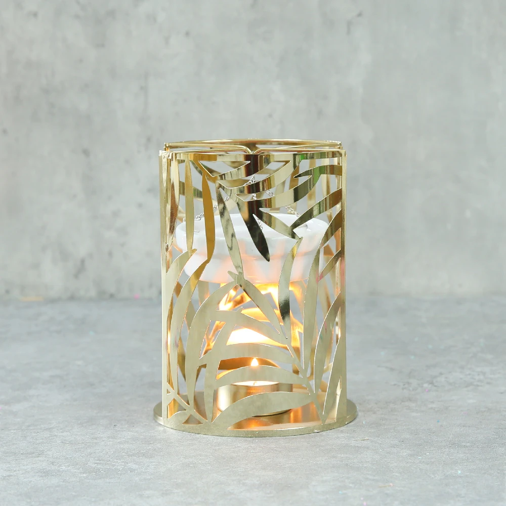 Spring season metal plating Candle Warmer Ceramic bowl Wax Tart essential oil burner Candle Burner Wax burners