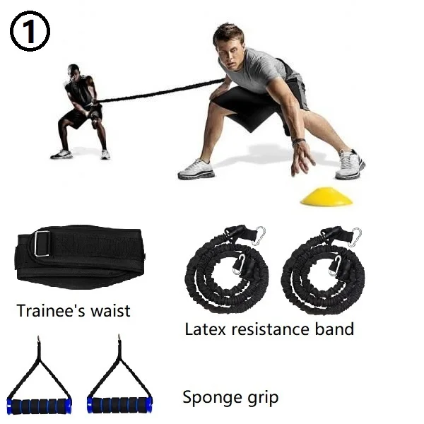 High Quality Workout Agility Belt Speed Bungee Cord Fitness Strength Speed Basketball Training Equipment
