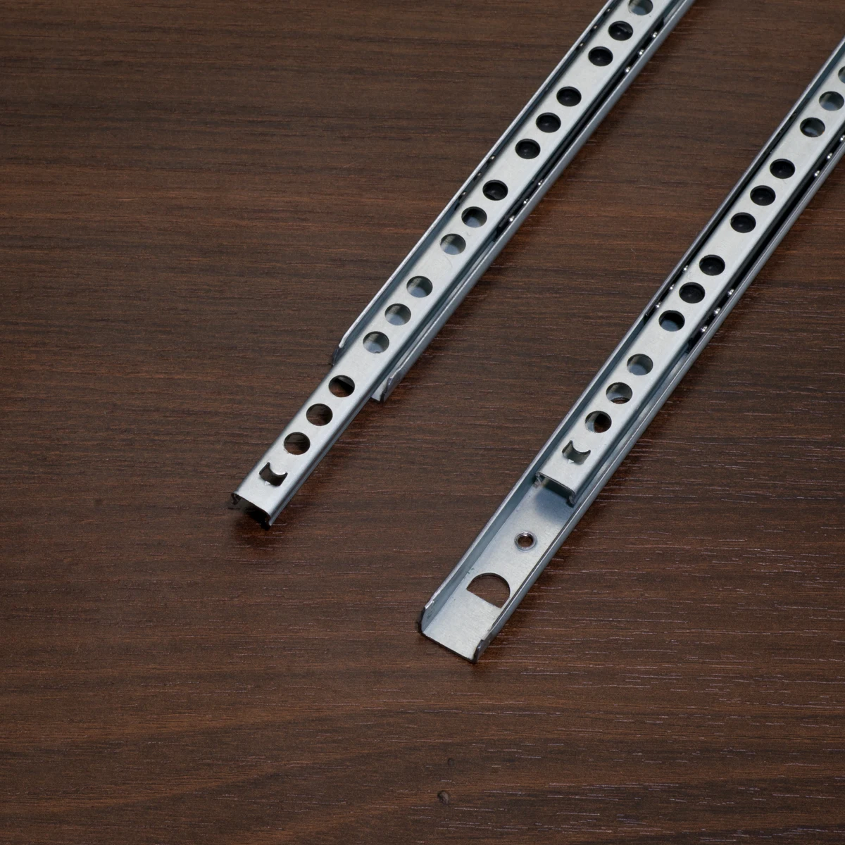 High Quality Furniture Rails 17mm Drawer Slide Zinc Finish Black Finish  Drawer Rail Small Drawer Channel