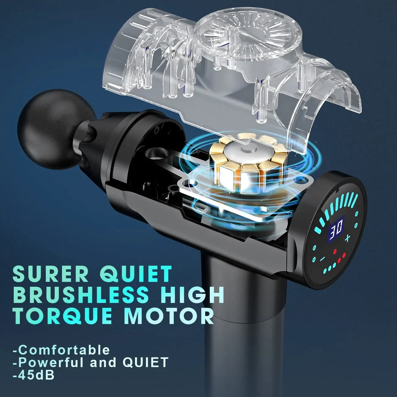 Factory Direct Hot Sale Professional Percussion Deep Tissue Sports Vibration Pain Relief Gym Sports Muscle Vibration Message Gun