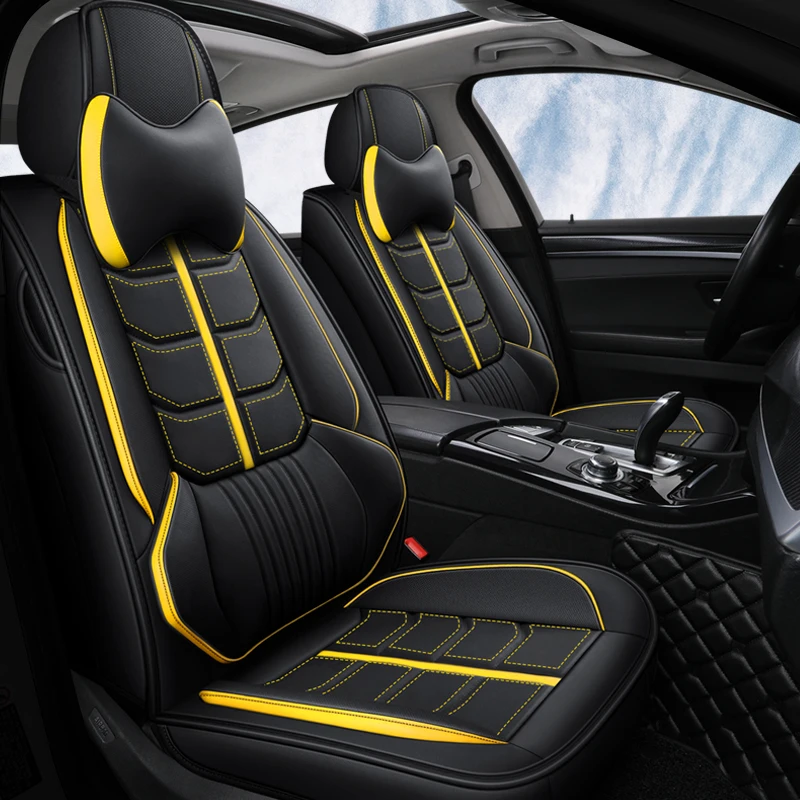 Wholesale Automobile Accessory Luxury Universal Size PVC Leather 3D Car Seat Cover Seat