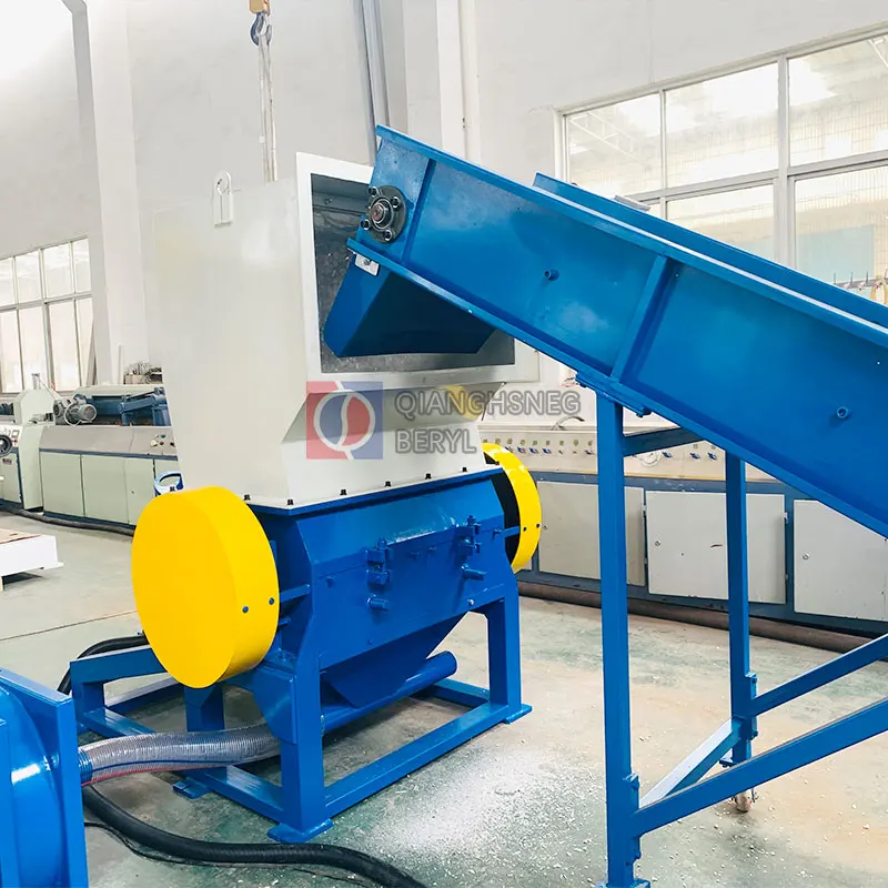 Plastic Crushers Shredders Large Capacity Tire Rubber Lump Barrels Pipe Waste Recycling Competitive Price Manufacturing Plants