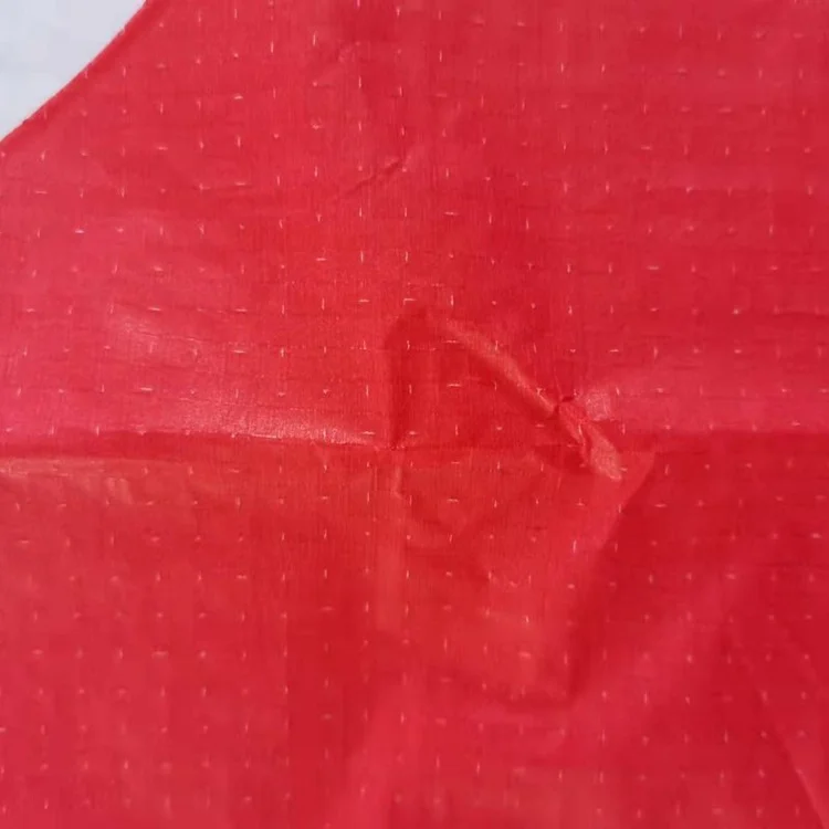 waterproof laminated woven fabric with perforated hole to breathable