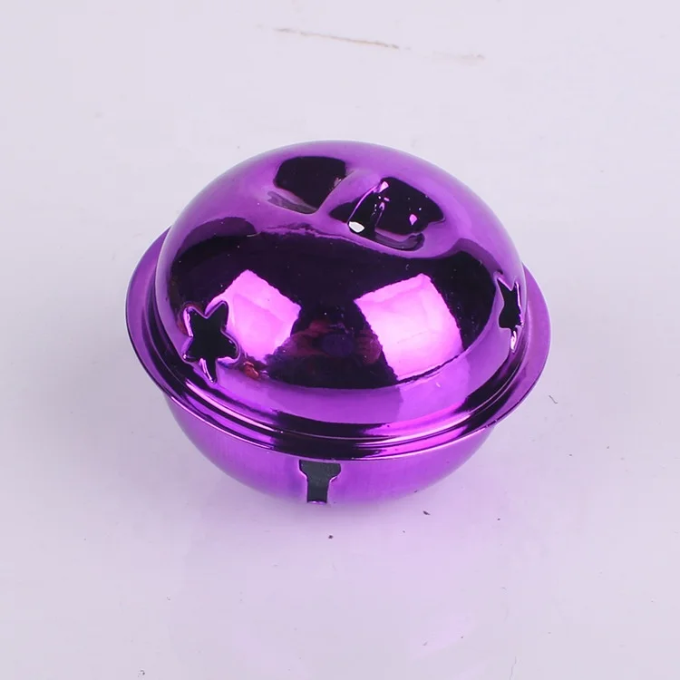 40mm Multi-Colored Christmas Shiny Bells DIY Metal Jingle Bells for Festival Party Decorations Jewelry Making Dog Doorbells