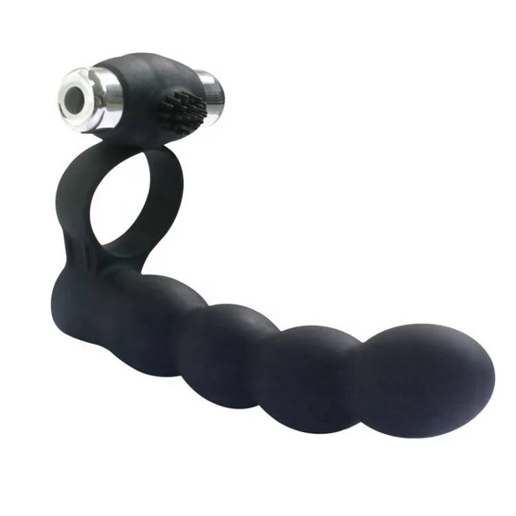 Wholesale g spot cock ring Double Penetration Anal Dildo vibrating cock rings for men