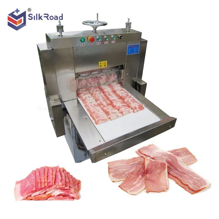 Commercial Full automatic fresh frozen beef ham bacon cheese meat slicer sausage steak slicing cutting machine