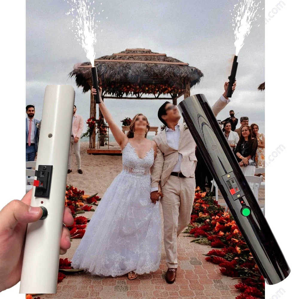 Bride Marriage Couple Entry Dj Dance Wedding Supplies Decoration Centerpieces Arch Decorate Hand Fireworks Cold Pyro Shooter