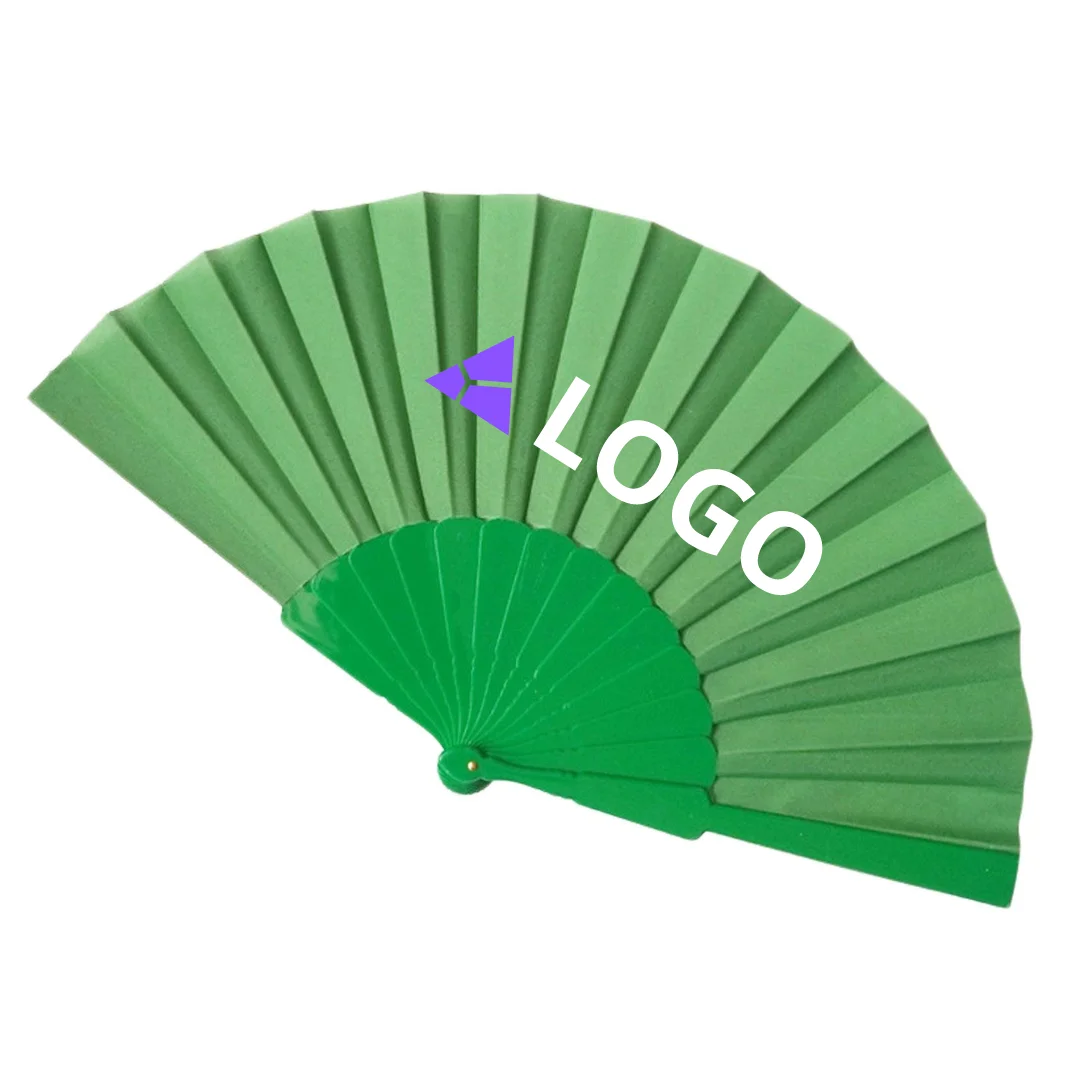 Plastic Hand Craft Holding Foldable 23cm Length Spanish Fan Customized Clark Hand Fan for Promotion and Festival