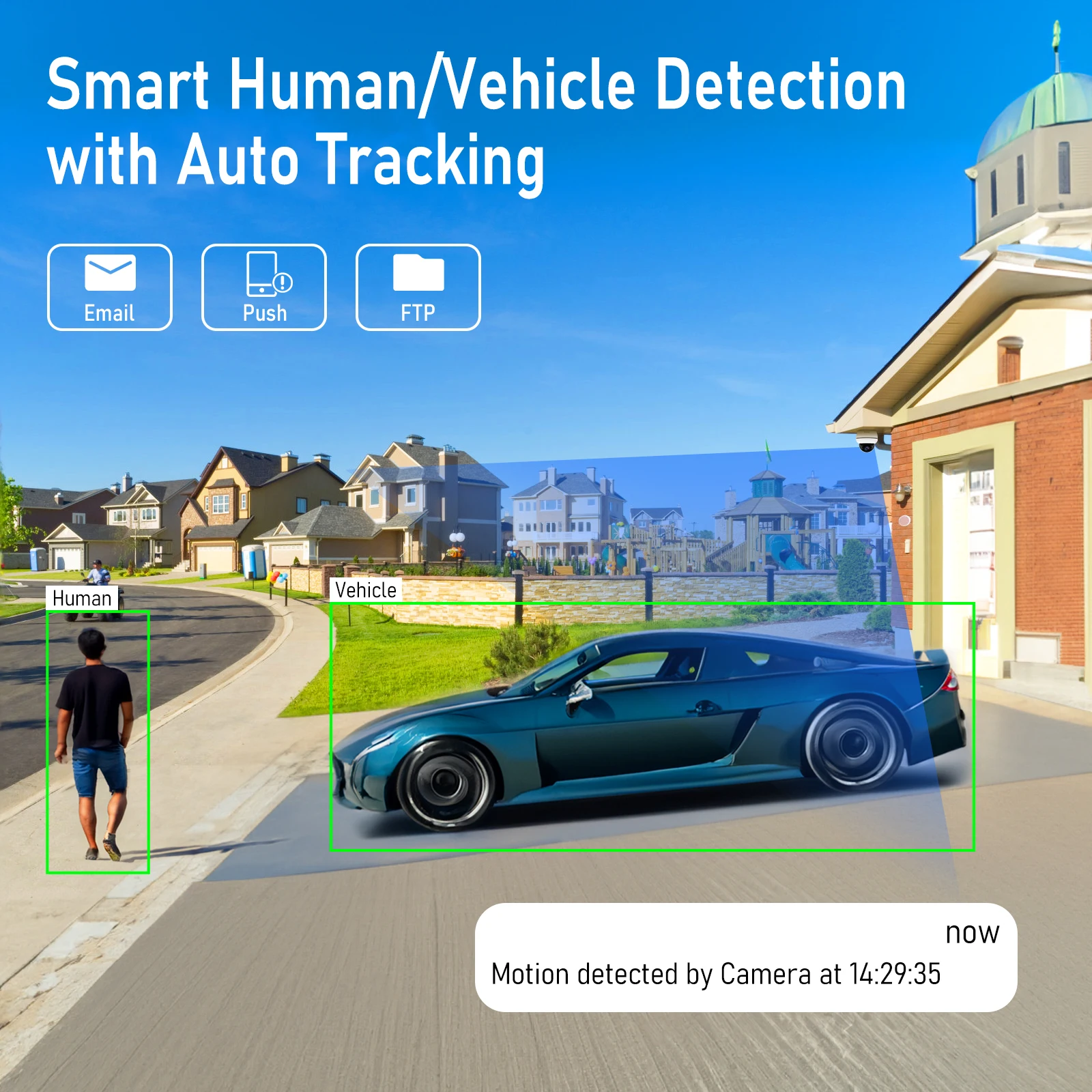 Купольная камера видеонаблюдения JideTech, 5 Мп