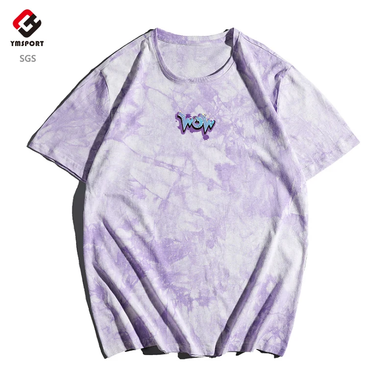 Custom t shirt wholesale printing tie dye t shirts oversized top,customize acid wash tie-dye mens custom tie dye t-shirts