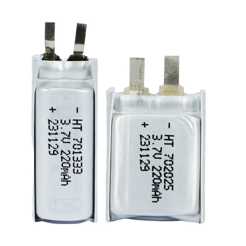 701333 702025 3.7v 200mAh 220mAh High Discharge Rate Lipo Battery for Arc Lighter, Cigarette Lighter