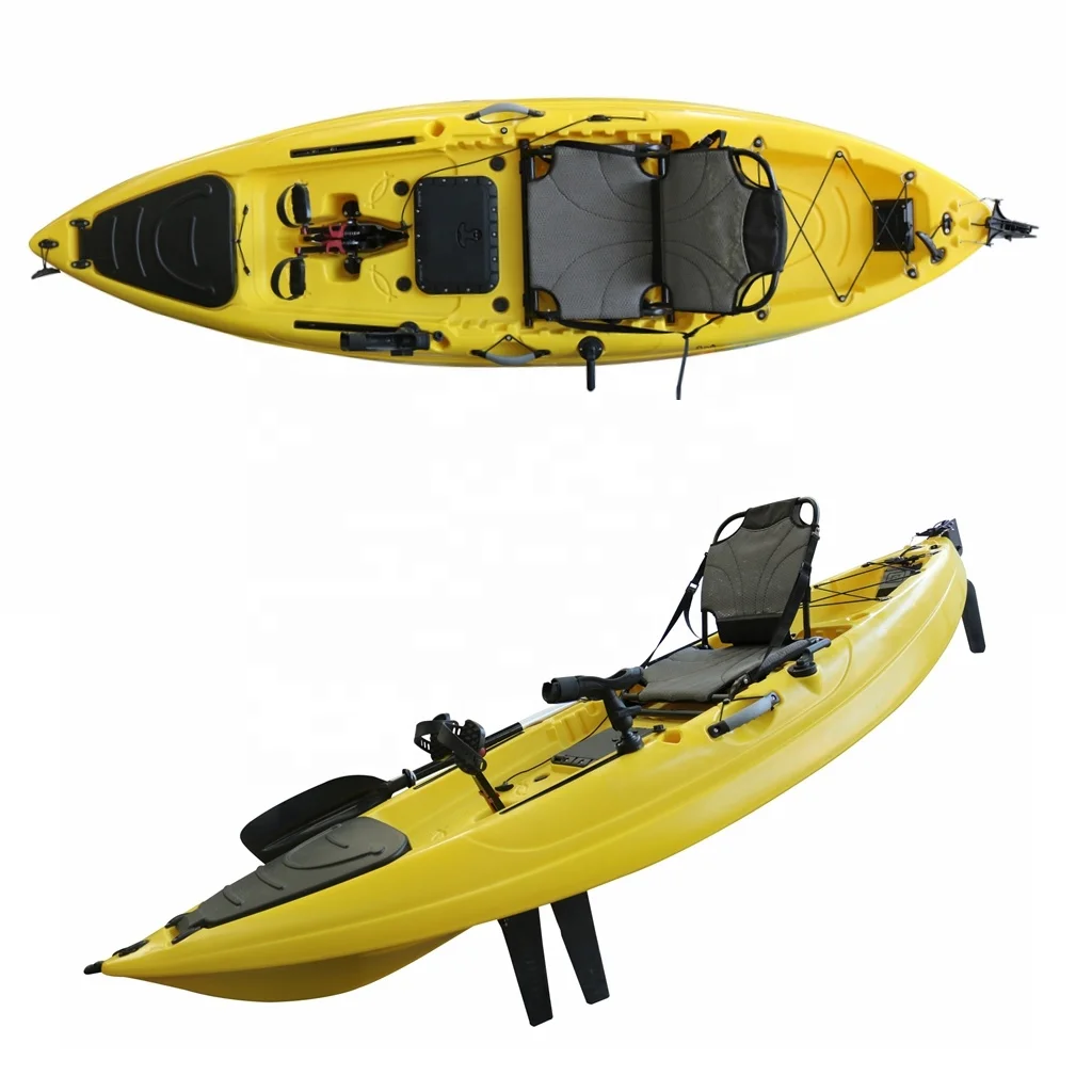 Hotwind 1 Person Cheap Price Fins Pedal Kayak Lldpe Material Single Person Fishing Ningbo Water Sports Cano Support Canoe by Sea